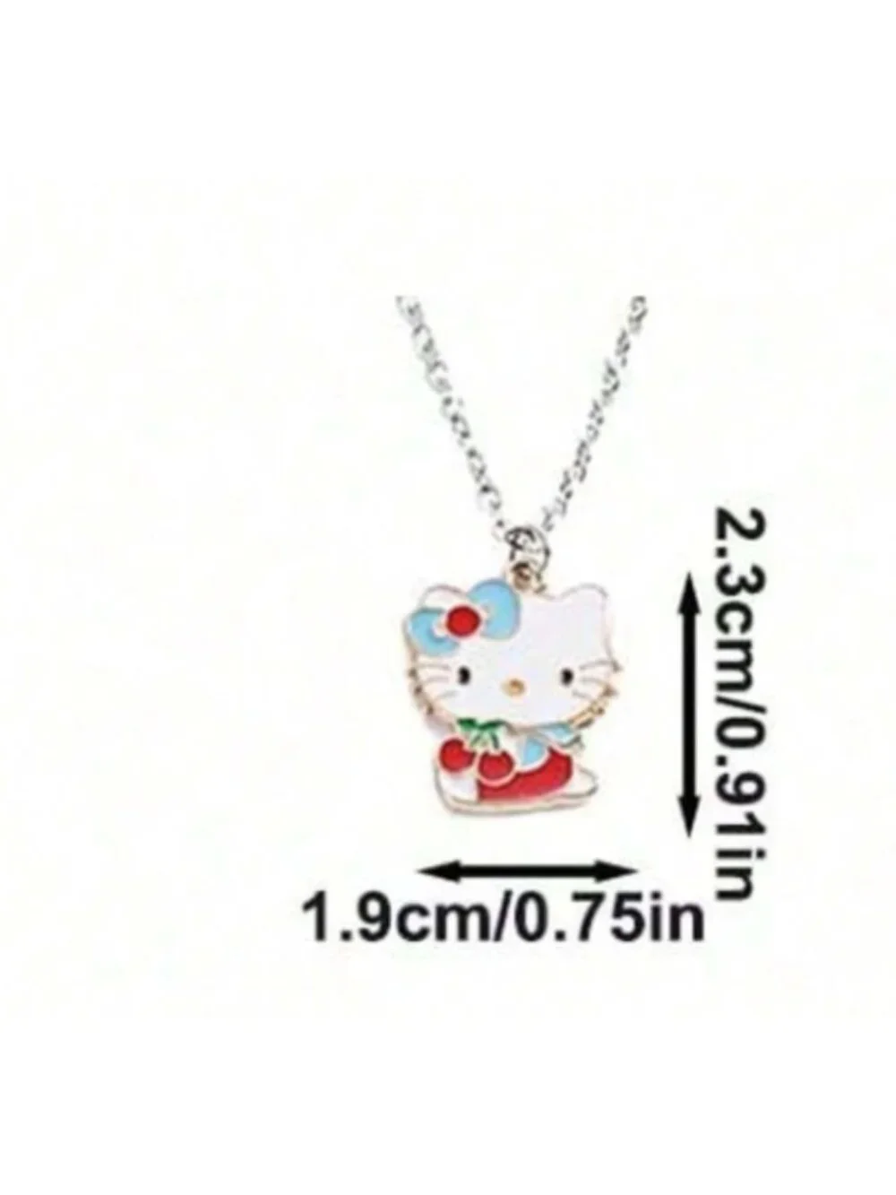 Adorable Hello Kitty Pendant Necklace – Cute Cartoon Cat Jewelry Collector Fans
